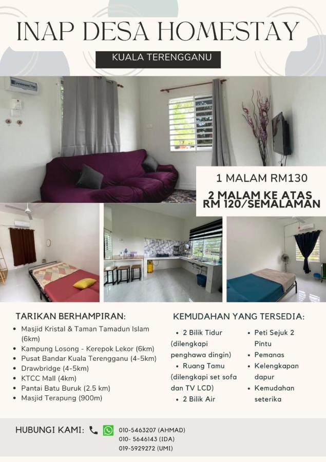 Inap Desa Homestay Batu Buruk Kuala Terengganu Exterior foto